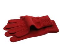 iMongol 100% Pure Cashmere Women Men Full Fingers Signature Gloves Mittens -Warm Wool -FBA… (Wine Red)