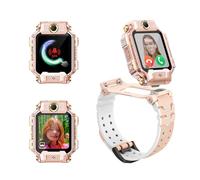 imoo X10 Kids Smart Watch Phone with GPS Tracker, 4G Kids Smartwatch with Video & Phone Calling, 98° Wide-Angle Split Dual Cameras,Class Mode, IP68 Swim-Resistant, Smart Watch for Kid Girls-Pink