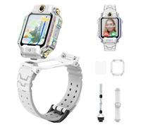 imoo X10 Kids Smartwatch Phone, Flip & Detach Dual Cam, 4G Global Bands, 20m Water Resistance, AI GPS Tracking, Video & Voice Calls, Multi-Language, Safety Features (White)