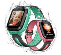 imoo Z1 Kids Smartwatch with GPS Tracker, 4G Video & Phone Call with SIM Card, Children’s Watch Phone with School Mode, WiFi, SOS,Group Chat, Camera, IPX8 Waterproof, Smartwatch for Boys & Girls-Green