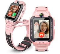 imoo Z7 Kids Smart Watch,GPS Tracker,Video Voice Call,Dual Flip Camera Pink | Kids Smart Watches for Girls,2+5MP Camera,4G,AI Scanner,IPX8 Swimming Water-Resistance,Class Mode,Family Chat,Add Friends,SOS