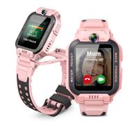 imoo Z7 Kids Smart Watch Phone for Girls with GPS Tracker＆Video Call, Pink | IP68 Waterproof, HD Video Call, GPS Tracking, SOS Emergency, Flip Dual Camera, Health Tracking, Class Mode