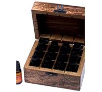 iMood Essential Oil Collection, 12 Pure Aromatherapy Oils with Mango Wood Storage Box and Diffuser, 5-10ml Bottles