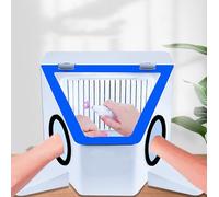 IMOSEI Lab Sandblasting Dust Box with Hand Rest, Dental Lab Dust Box, Shadowless Lamp Design, Large Window, Silent and Energy-saving, for Dentures, Jewelry, Jade Carving