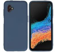 iMoshion Soft Case, Back Cover Case Compatible with Samsung Galaxy Xcover 6 Pro - Colour Back Cover - Silicone Mobile Phone Case Soft Case in Dark Blue [Matt, Ultra Thin, Non-Slip ]