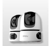 Imou 2K+2K Dual-Lens 360° Indoor Security Camera, 2 Pack | Pet Baby Camera with APP, Color Night Vision, Human/Pet/Sound/Motion Detection, Siren Spotlight, House Security Camera