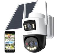 Imou 3K+3K Dual Lens Solar Security Camera Outdoor Wireless, 4G & Wi-Fi Dual Connection, AOV 24/7 Recording, Human/Vehicle/Motion Detection, 8W Solar Panel with10000mAh Battery, SIM&SD Card Included