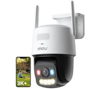 Imou 3K+ Outdoor Security Camera with PoE & 2.4/5GHz WiFi Dual Connection, F1.0 Aurora Color Night Vision CCTV, 360° Auto Tracking, AI Human Vehicle Detection, Siren Spotlight Warning, 2 Way Audio