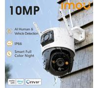 IMOU Crusier Dual Lens 10 MP Outdoor Camera PT Camera Home Security IP Camera AI Human & Vehicle Detection Surveillance Camera