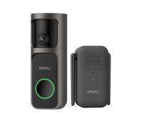 IMOU Doorbell 3 Kit, 2K+/4MP, Outdoor Smart Wi-Fi Rechargeable Battery Video Doorbell with Plug-In Chime, QHD, 100% Wire-Free, 360° Fish-Eye Lens for Panoramic Head-to-Toe View, Infrared Night Vision