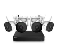 IMOU Wireless Security Camera System 4-Channel 1TB Wi-Fi NVR with 4 Bullet 2C Cameras Clear