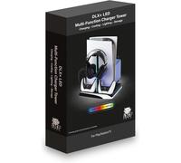 iMP DLX+ LED Charging Tower Dock for PS5 DualSense Cooling Fans & Game Storage