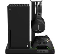 Imp Gaming DLX Twin Charging Tower With Cooling Fans & Game Storage Stand Xbox
