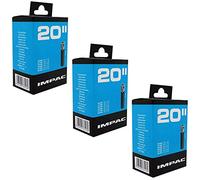 Impac 20" x 1.50-2.35 Bike Inner Tubes - Schrader Valve (Pack of 3)