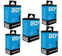 Impac 20" x 1.50-2.35 Bike Inner Tubes - Schrader Valve (Pack of 5)