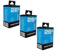 Impac 26" x 1.50-2.35 Mountain Bike Inner Tubes - Schrader Valve (Pack of 3)