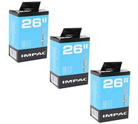 Impac 26" x 1.75-2.35 Mountain Bike Inner Tubes - Presta Valve (Pack of 3)