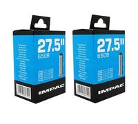 Impac 27.5" x 1.75-2.35 Mountain Bike Inner Tubes - Schrader Valve (Pair)