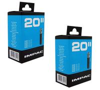 Impac 2pk Cycle Tubes 20 Schrader Valve 20 x 150235 406 4060 BMK BikesKi