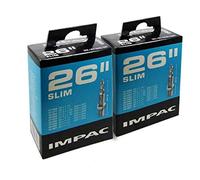 Impac 2pk Cycle Tubes 26" SLIM - Presta Valve - '26x1.75' / '26x1-1/4' - '26x1-3/4' / '27.5x1.35' - '27.5x1.75' / '650 x 45c' - '650 x 42' / '47-559' - '32-597'