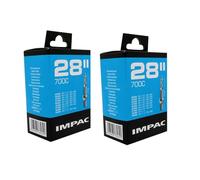Impac 2pk Cycle Tubes 28" / 700c 28-45c (28-47/622-635) Presta Valve - Twin Pack