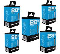 Impac 700 x 28-47c Bike Inner Tubes - Schrader Valve (Pack of 5)