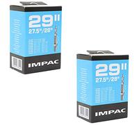Impac x Mountain Bike Inner Tubes-Presta Valve (Pair) Fits, Black, 27.5 (2-2.35) 28 29 (1.75-2.35) (48104/X2)