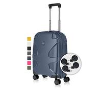 IMPACKT IP1 4-Wheel Hard case Made from Recycled Material, Sustainable Travel Suitcase with Interchangeable Click Wheels, Glacier Blue, 67 cm (Größe M), Casual