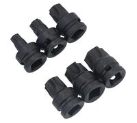 Impact 1/2" Drive Shallow Stubby Torx Star Male Bit Sockets T55 - T100 6pc Set