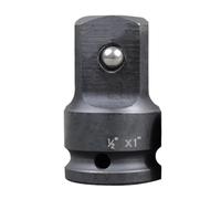 Impact Adaptor 1/2" to 1" Air Impact Sleeve Drive Pneumatic Reducer Converter Impact Tool for Impact Driver Conversions, Ratchet Wrenches (Pack of 1)