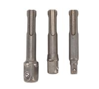 Impact Drill Bits Socket Adapter Set SDS Plus Socket Driver Adapters Converts Drill Into Power Socket Driver for Impact Driver Drill Chrome Vanadium Steel 1/4 3/8 1/2 Inch 3Pcs