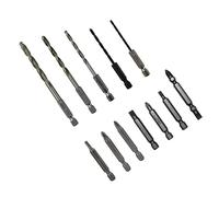 Impact Driver Bit Set Screwdriver Bit Set for Brushless Impact Wrench 1/2 Inch 420Nm Cordless Ratchet Wrench, Only 12-Pack Screwdriver Bit Set