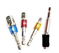 Impact Driver Socket Adaptor Bits Set 3PCS+ Quick Release Magnetic Pivoting Screw Drill Bit Holder 1/4 Inch Hex Shank SP-4