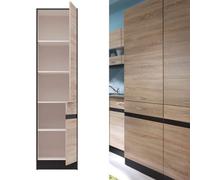 Impact Furniture Kitchen Larder Unit 500mm Pantry Cabinet Tall Right Opening Cupboard Wenge Oak Effect Junona