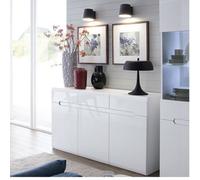 Impact Furniture Sideboard Dresser Unit Doors Drawers Black Wenge Insert White High Gloss Azteca