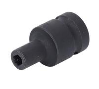 Impact Grade M8 Tap Socket, High Torsion Design, Easy-to-Read Laser Marking with Spring Loaded Detent Ball System Lock, Tapered Square End Socket for ISO Standard Machine Taps
