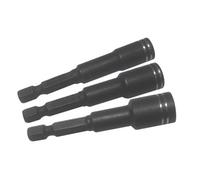 Impact HEX NUT Driver Set, Hex Shank, Black Oxide, High Impact-Resistance, Long Life Time, 3 in Pack