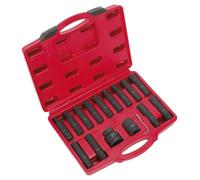 Impact Hex, TRX-Star & TRX-Star Female Socket Bit Set 16pc 3/4" & 1"Sq Drive -