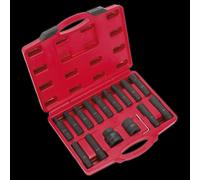 Impact Hex, TRX-Star* & TRX-Star* Female Socket Bit Set 16pc 3/4" & 1"Sq Drive