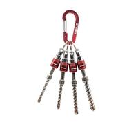 Impact-Masonry Drill Bit SetArmeg with Carabiner Belt Clip, 4 Pack, High-Speed Steel, 5.5mm 6mm 8mm 10mm, Quick Release Hex Shank Holders