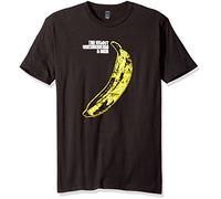 Impact Men's Velvet Underground Distressed Banana Short Sleeve Jersey T-Shirt, Black, XL