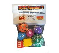 Impact! Miniatures DCC Special 7 - Rainbow - Set of 7 Rare and Unusual RPG Dice Approved for use with Dungeon Crawl Classics