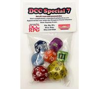 Impact! Miniatures DCC Special 7 - Rainbow - Set of 7 Rare and Unusual RPG Dice Approved for use with Dungeon Crawl Classics