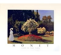 Impact Posters Gallery Impressionist Nature Claude Monet Lady in the Park Floral French Wall Decor Art Print Poster (16x20)