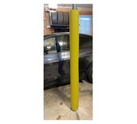 Impact-Resistant Garage Pole Protector Pad, Weatherproof Wrap-Around Column Cushion for Basketball Hoops, Awning Poles, and Playgrounds - Yellow H 180cm/6', Dia 2