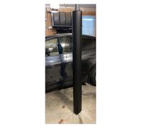 Impact Resistant Garage Pole Protector Pad, Weatherproof Wrap Around Column Padding for Basketball Hoops, Awning Poles, Playground Posts - Black H 180cm/6', Dia 15