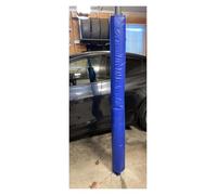 Impact-Resistant Garage Pole Protector Padding, Weather-Proof Wrap-Around Post Pad for Basketball Hoops, Awning Poles & Playground Columns (Dark Blue, H-180cm/6', Dia 13cm)