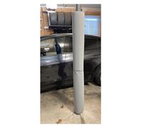 Impact Resistant Garage Pole Protector Padding - Weatherproof Wrap-Around Post Pad for Basketball Hoops, Awning Poles & Playground Columns (White, 180cm/6', Dia 23)