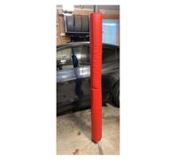 Impact Resistant Garage Pole Protector Padding - Weatherproof Wrap-Around Post Pad for Outdoor Basketball Hoops, Awning Poles, and Playground Use (Red, 180cm/6', Dia 13cm)