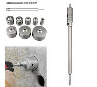 Impact-Resistant Wall Puncher,Drill for Masonry，30mm：Round Handle